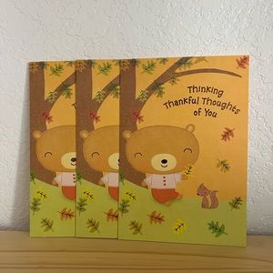 🧶7/$15 Hallmark Thanksgiving cards set if 3